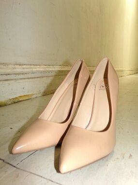 Classic Nude Pointed-Toe Stilettos - Women